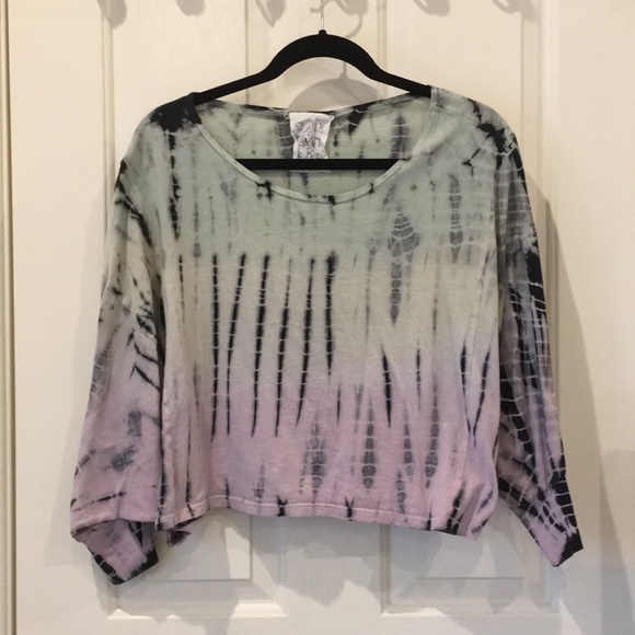 Sweaters - OMBRÉ TIE-DYED CROP SWEATER SIZE XS